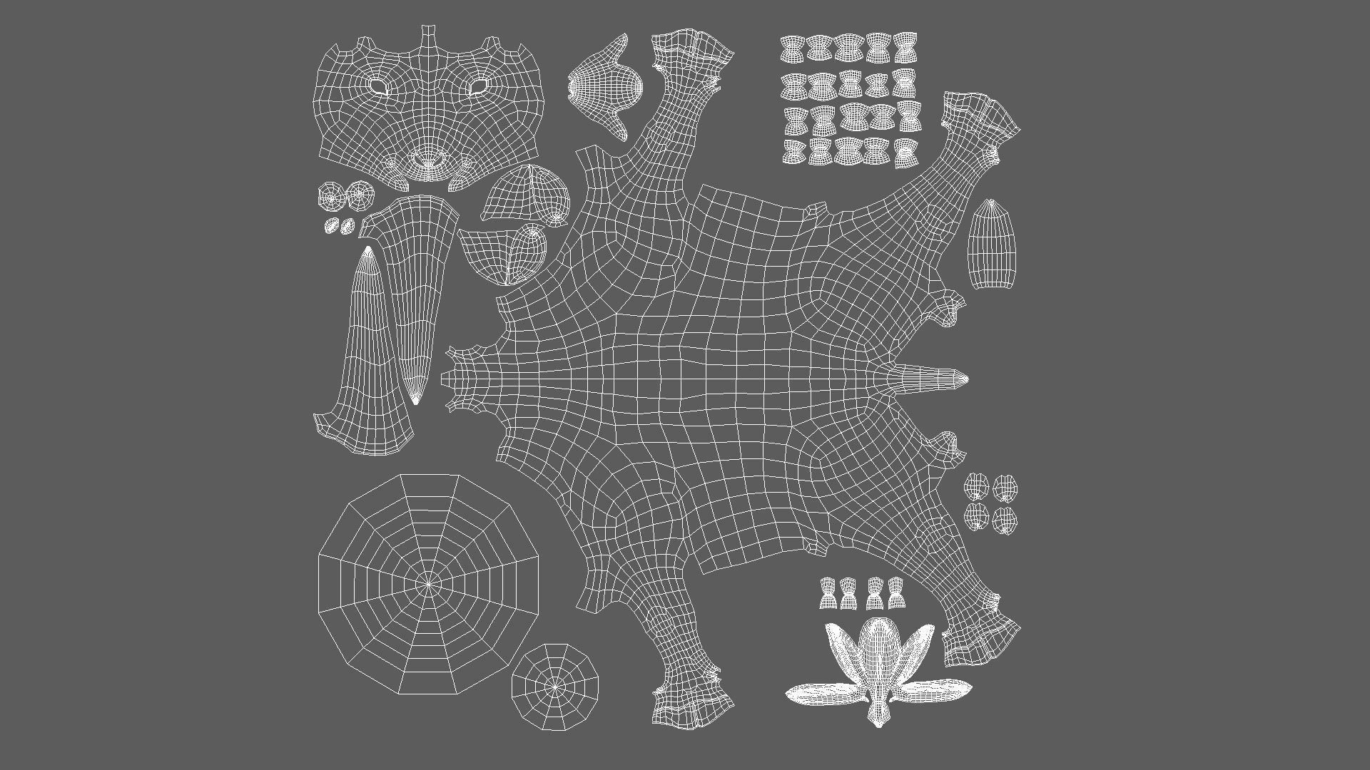 Gazelle Model  Low-poly 3D model_7