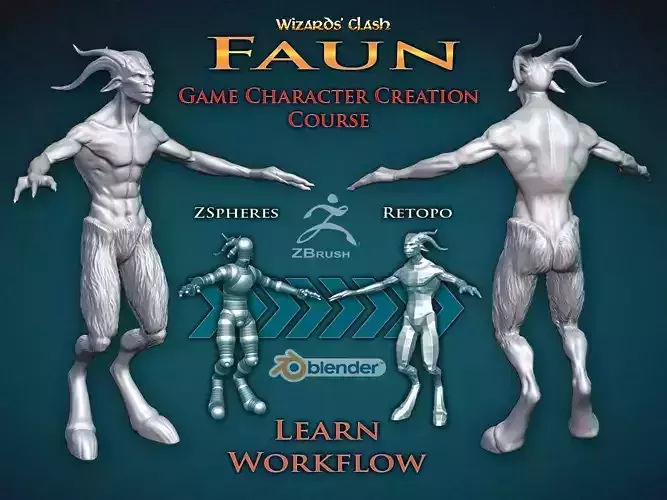 FAUN -  Character Creation Project - HIGH-POLY - Zbrush
