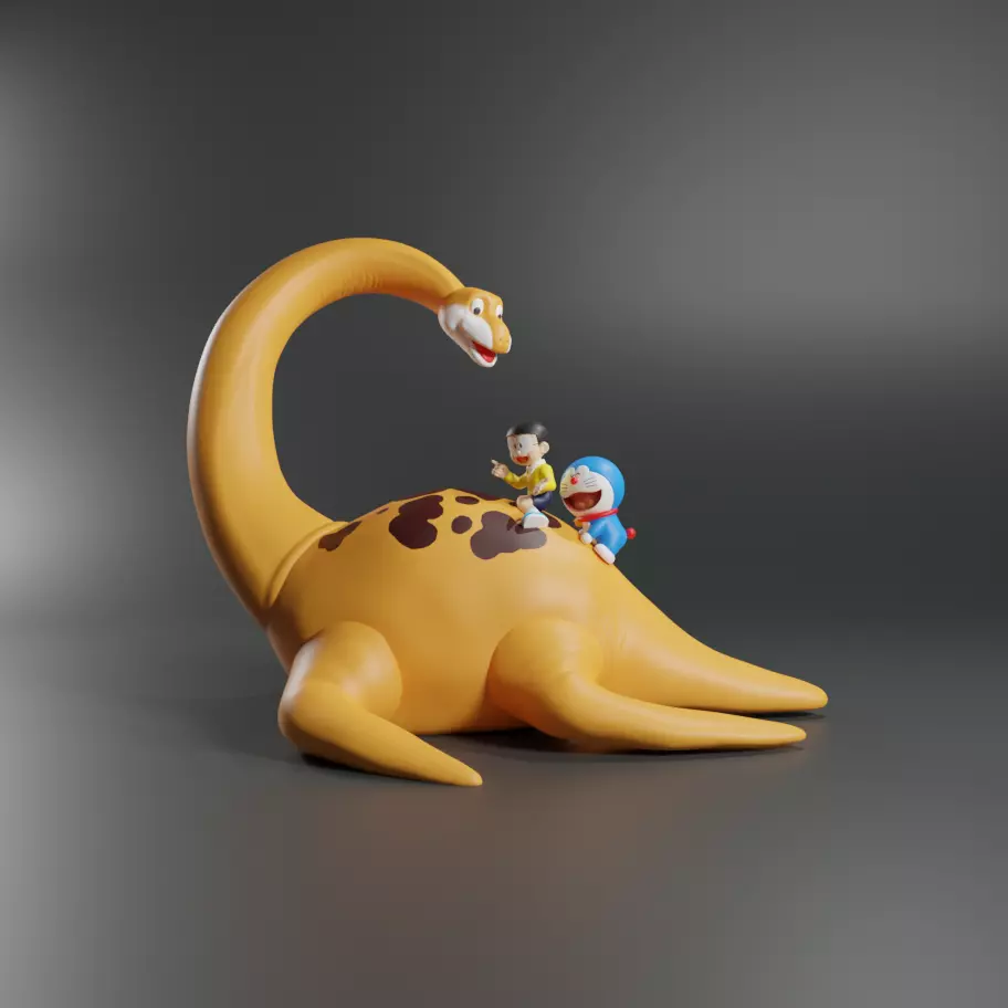 DORAEMON DINOSAUR 3D print model_0