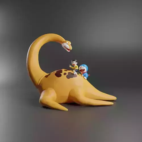 DORAEMON DINOSAUR 3D print model