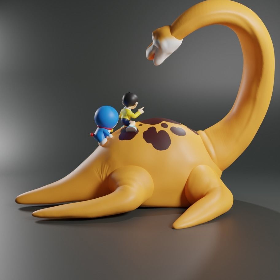 DORAEMON DINOSAUR 3D print model_1