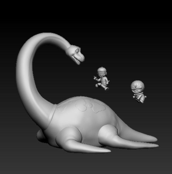 DORAEMON DINOSAUR 3D print model_4