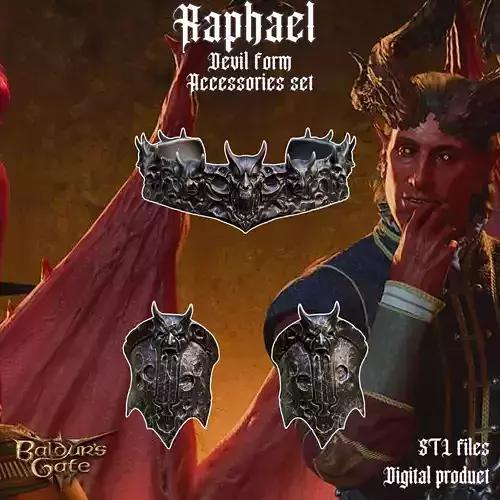 Raphael Devil Form Fantasy Accessories Baldurs Gate 3