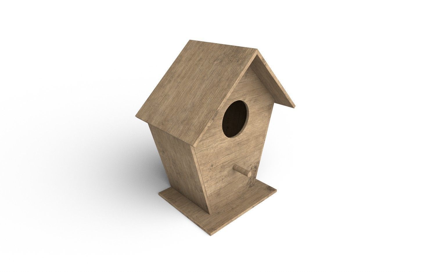 Bird House M01 Low-poly 3D model_6