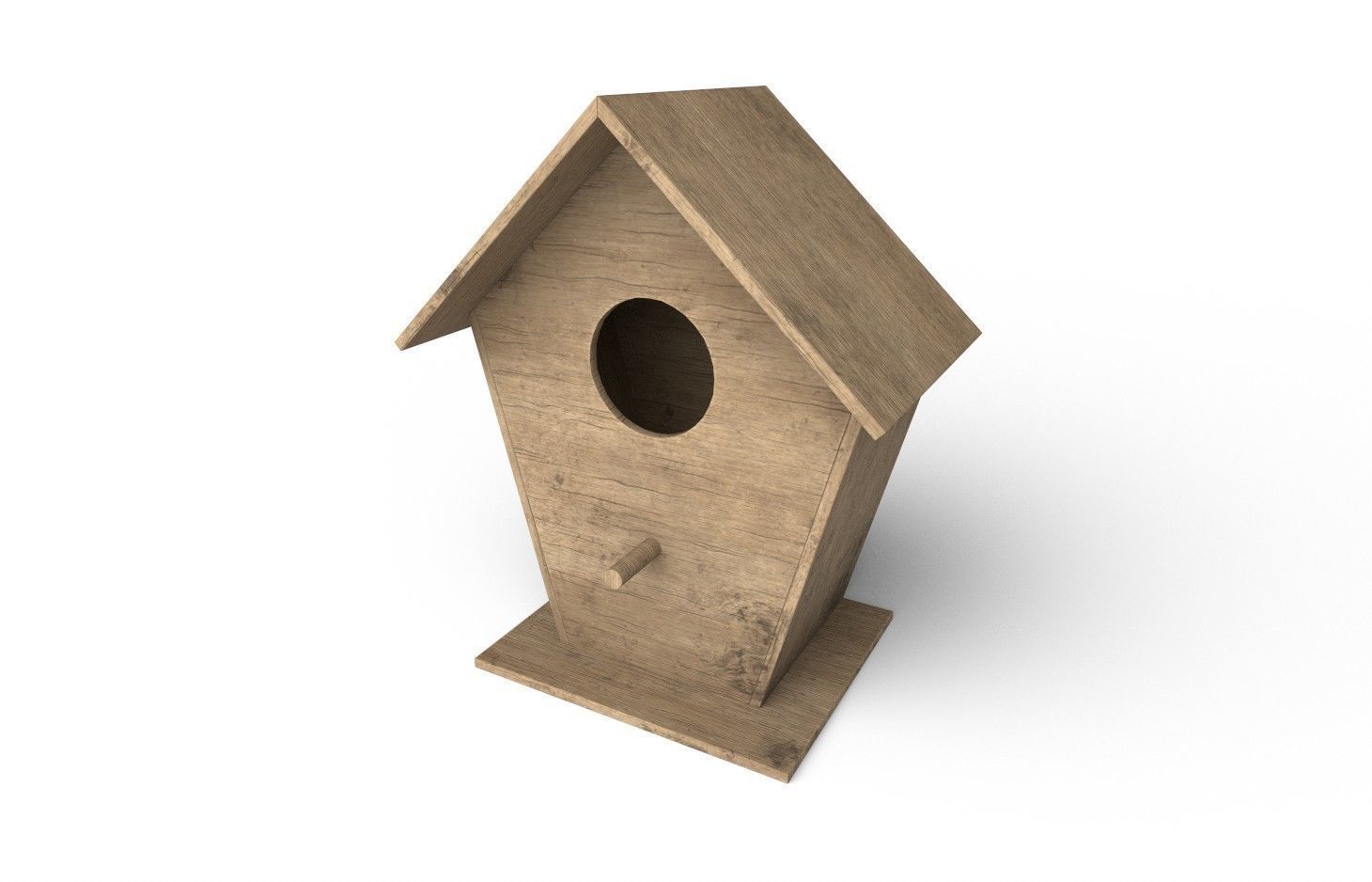 Bird House M01 Low-poly 3D model_5