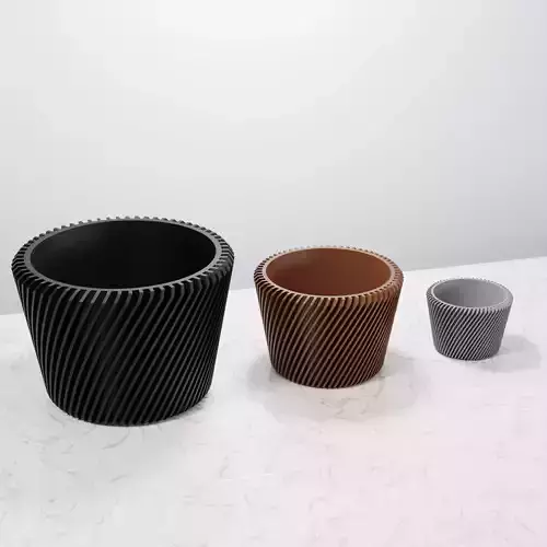 Plant Pot STL 3D Print File