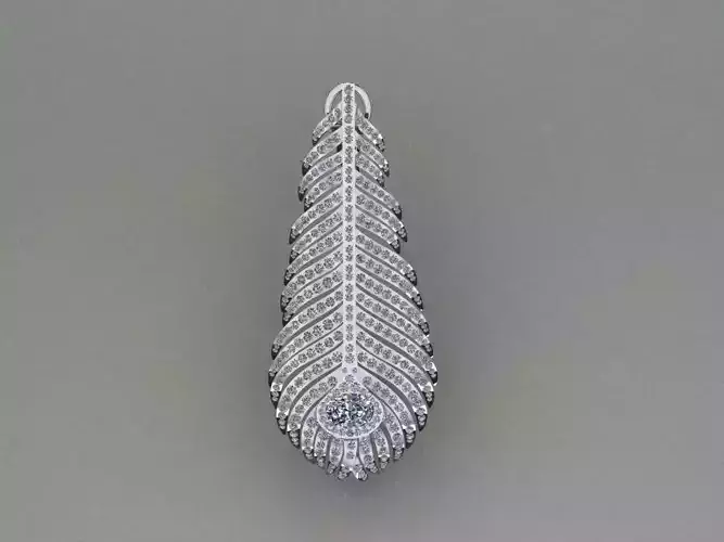 Boucheron plume de paon earrings