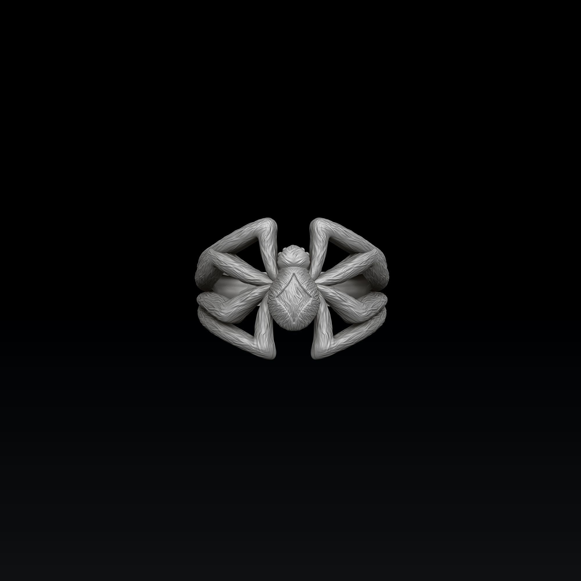 Spider pendant ring collection set 3D print model_1