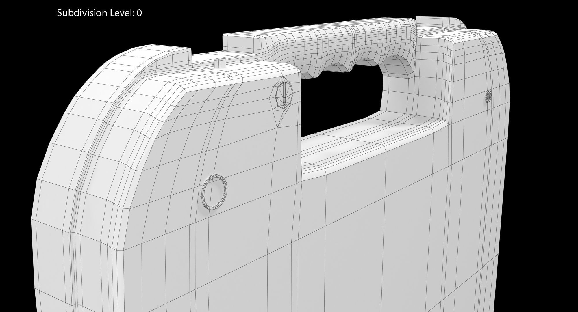 Glock Pistol Case Low-poly 3D model_17