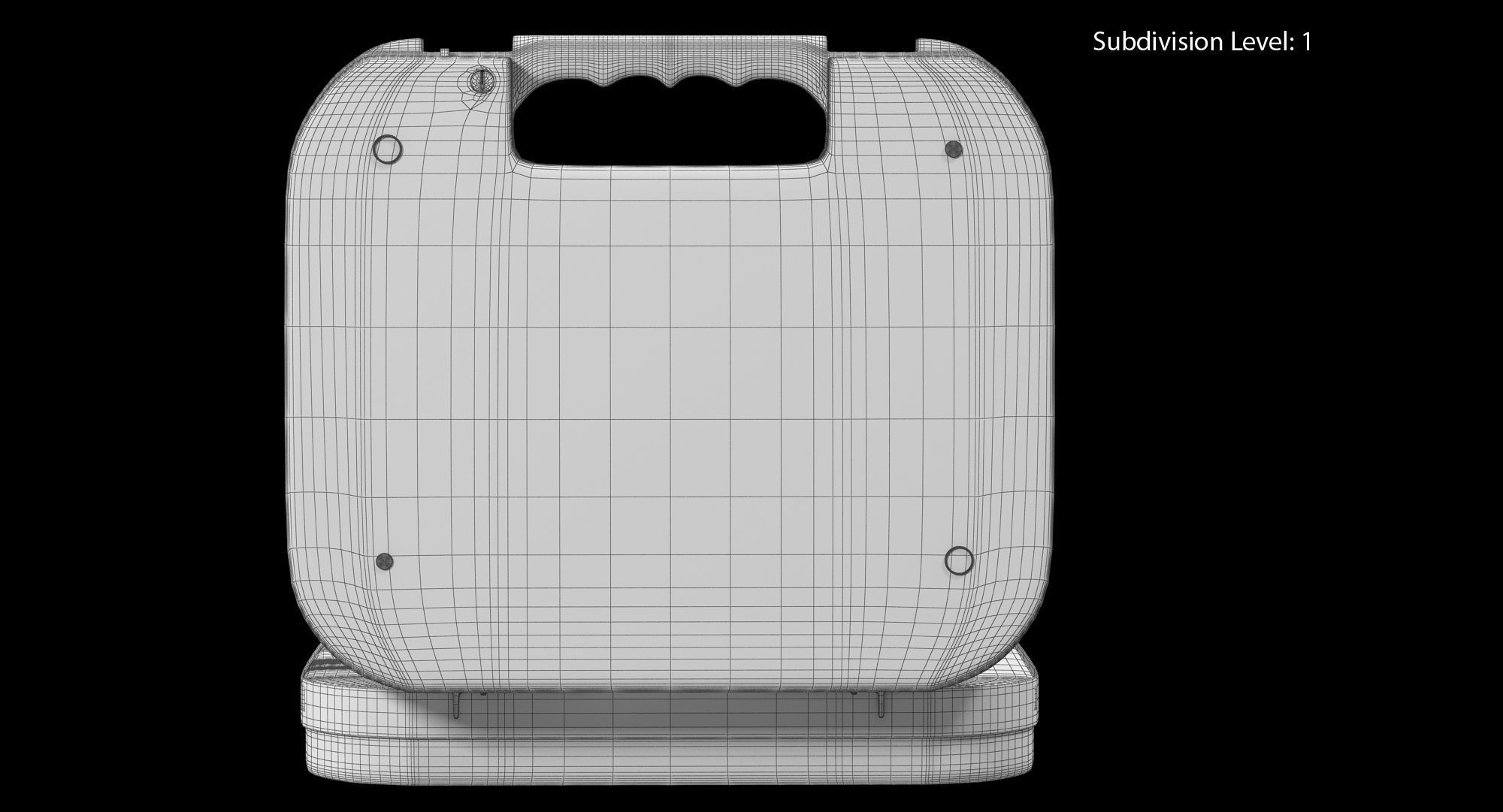 Glock Pistol Case Low-poly 3D model_9