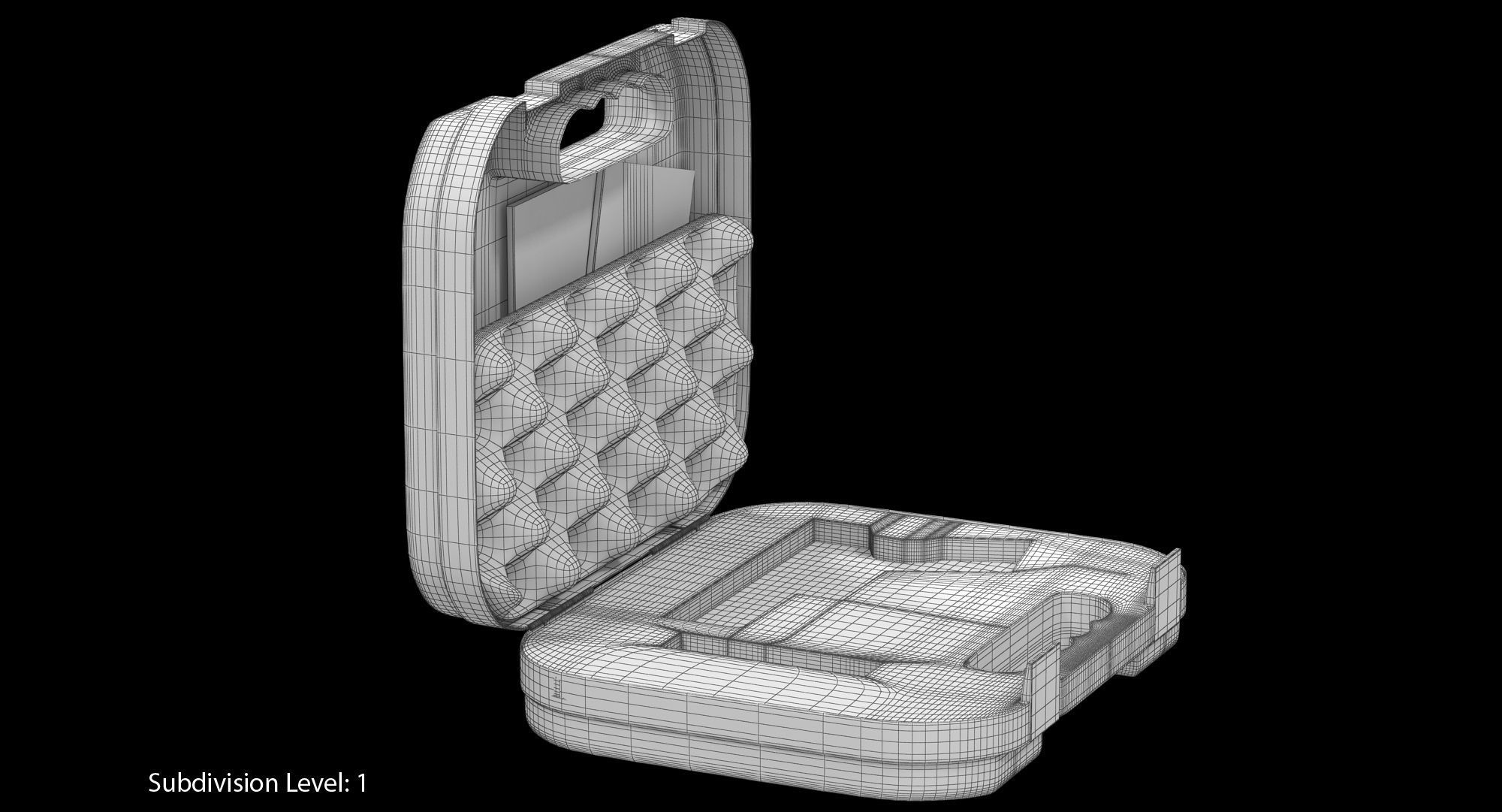 Glock Pistol Case Low-poly 3D model_6