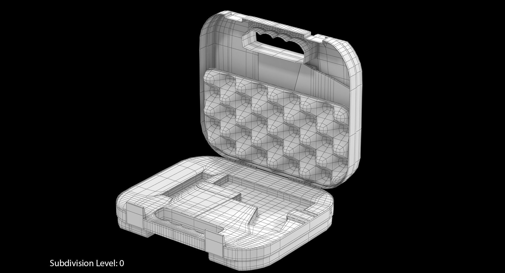 Glock Pistol Case Low-poly 3D model_2