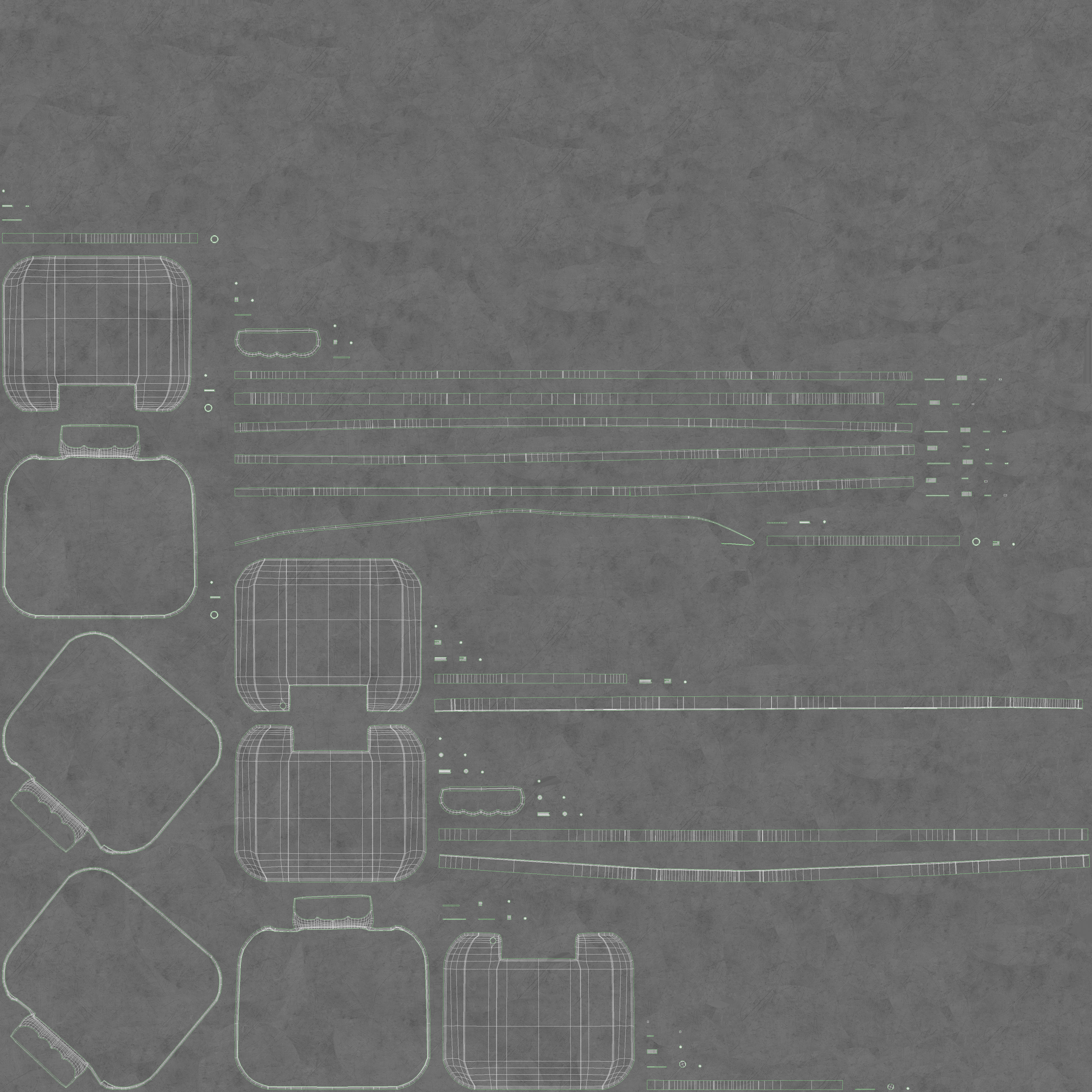 Glock Pistol Case Low-poly 3D model_25