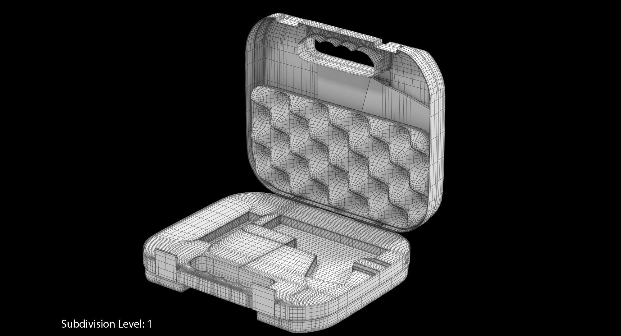 Glock Pistol Case Low-poly 3D model_3