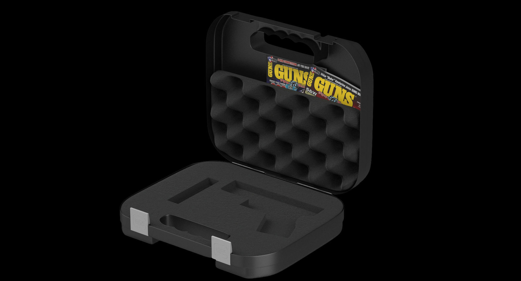 Glock Pistol Case Low-poly 3D model_1