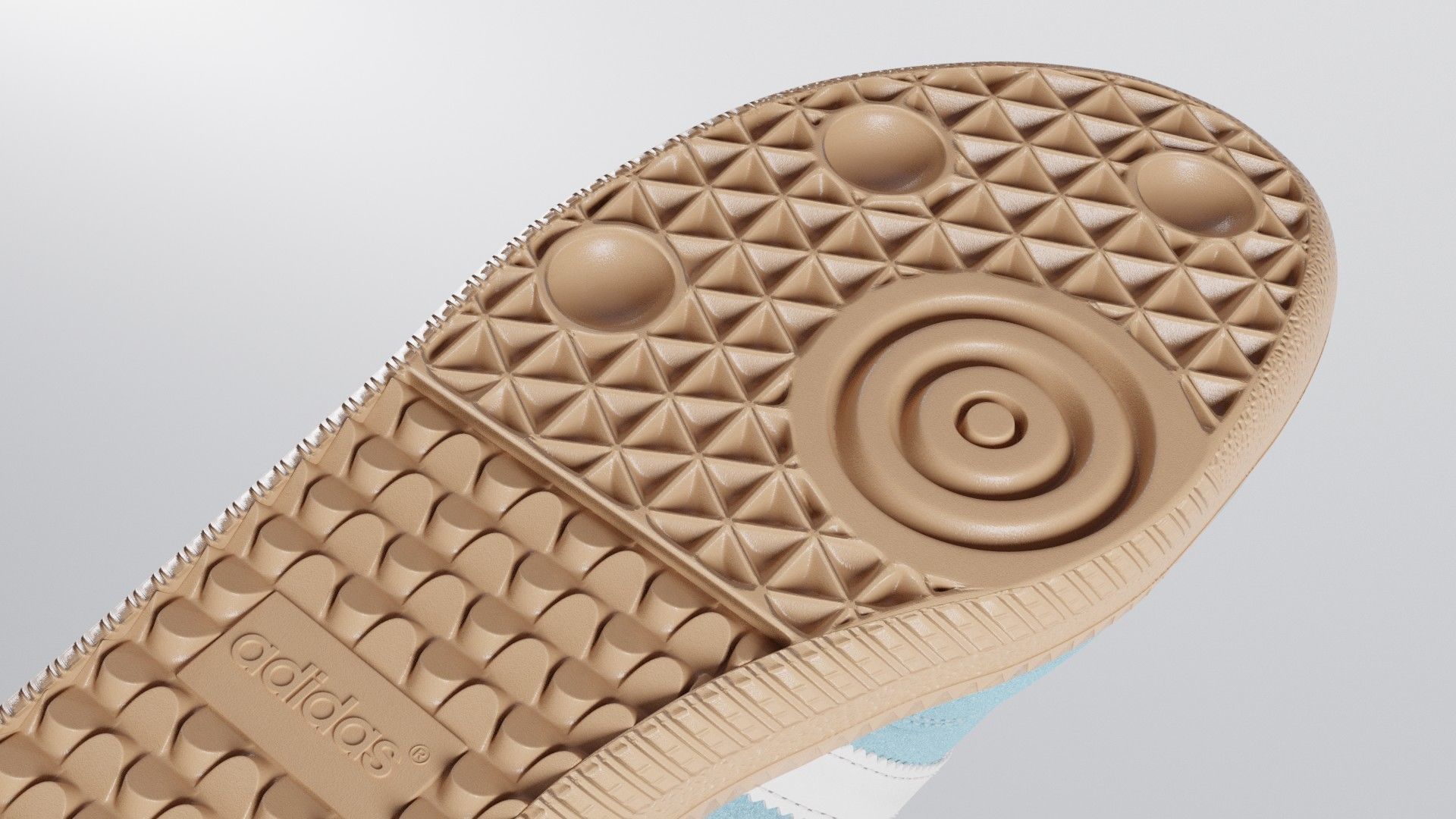 Adidas Samba OG Suede Shoe Low-poly 3D model_46