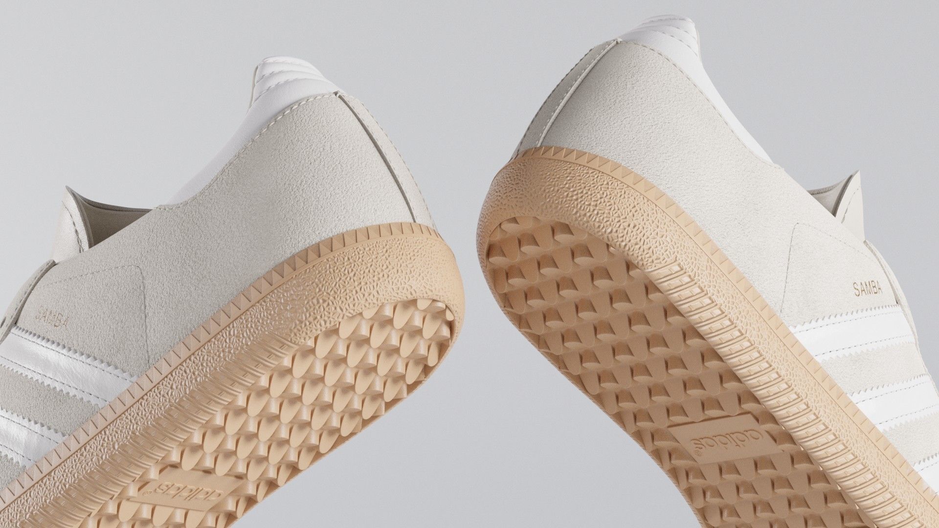 Adidas Samba OG Suede Shoe Low-poly 3D model_19