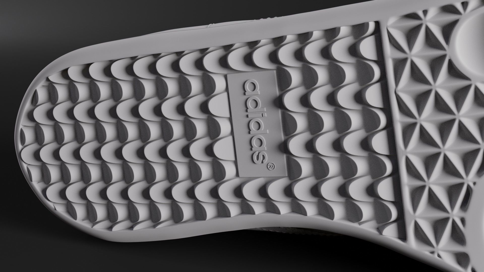 Adidas Samba OG Suede Shoe Low-poly 3D model_13