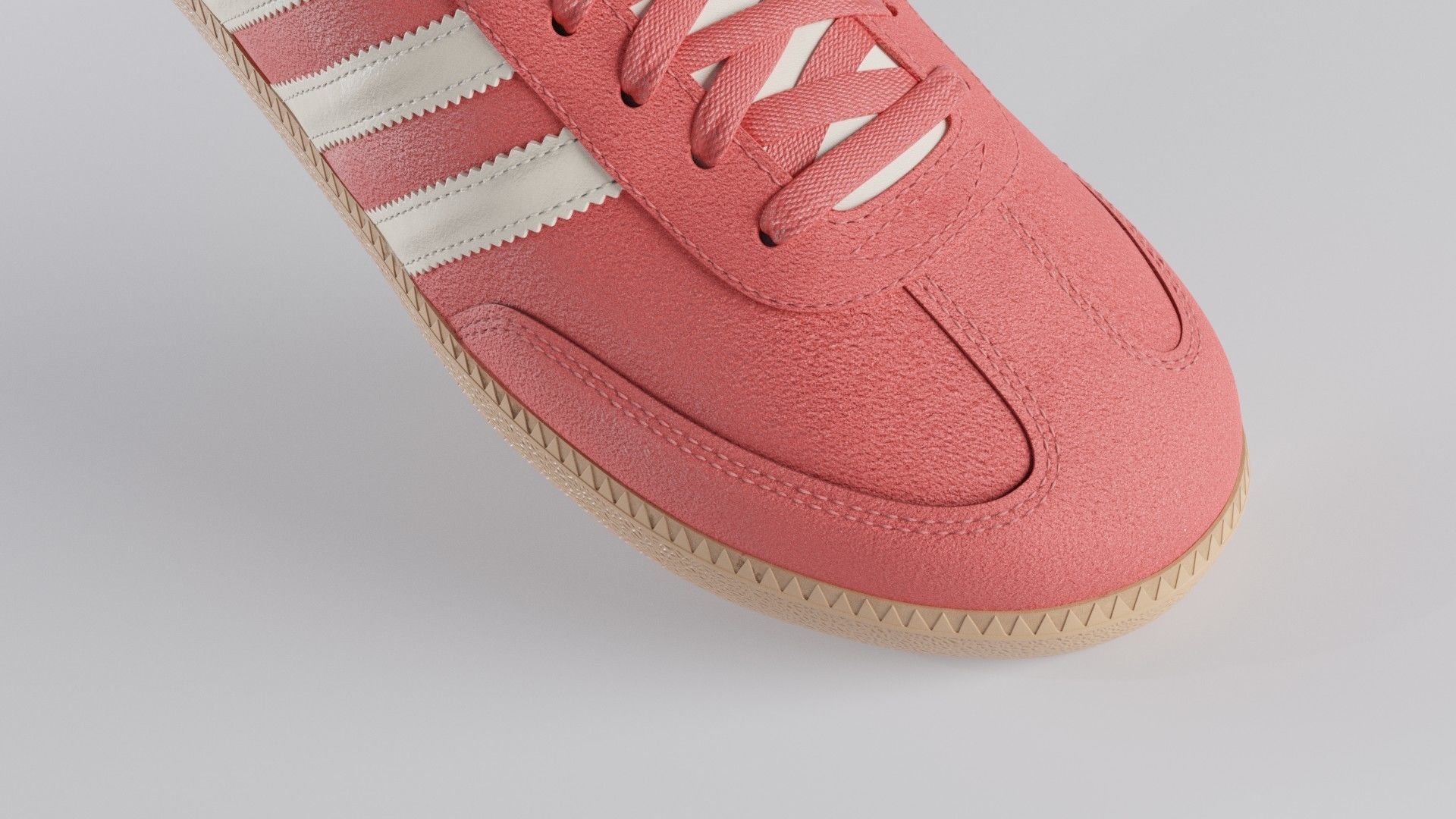 Adidas Samba OG Suede Shoe Low-poly 3D model_23