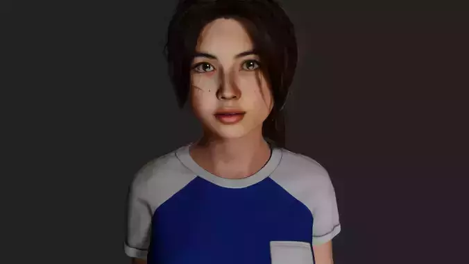 Asian Beauty 3D model