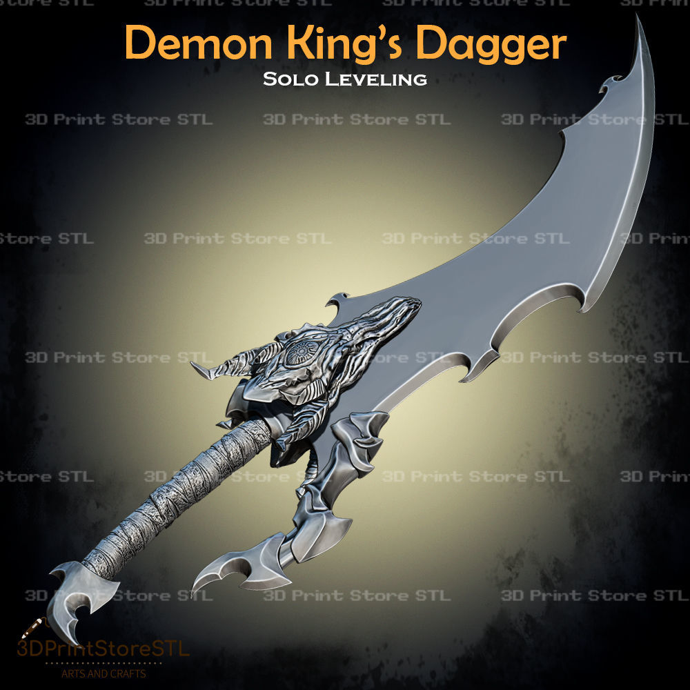 Demon King Dagger Cosplay Solo Leveling - STL File 3D print model_1