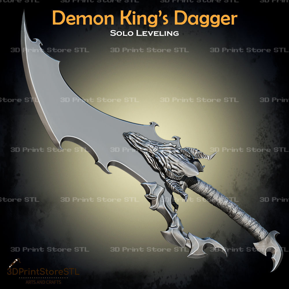 Demon King Dagger Cosplay Solo Leveling - STL File 3D print model_2