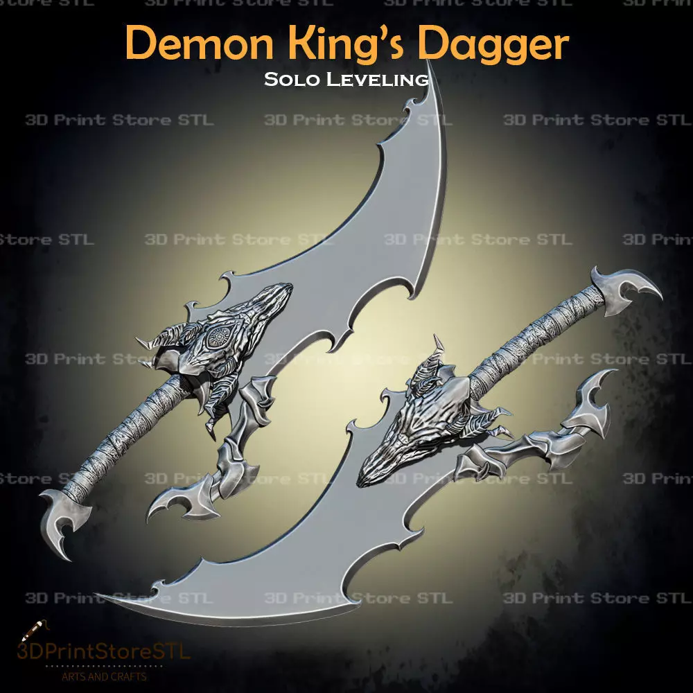Demon King Dagger Cosplay Solo Leveling - STL File 3D print model_0