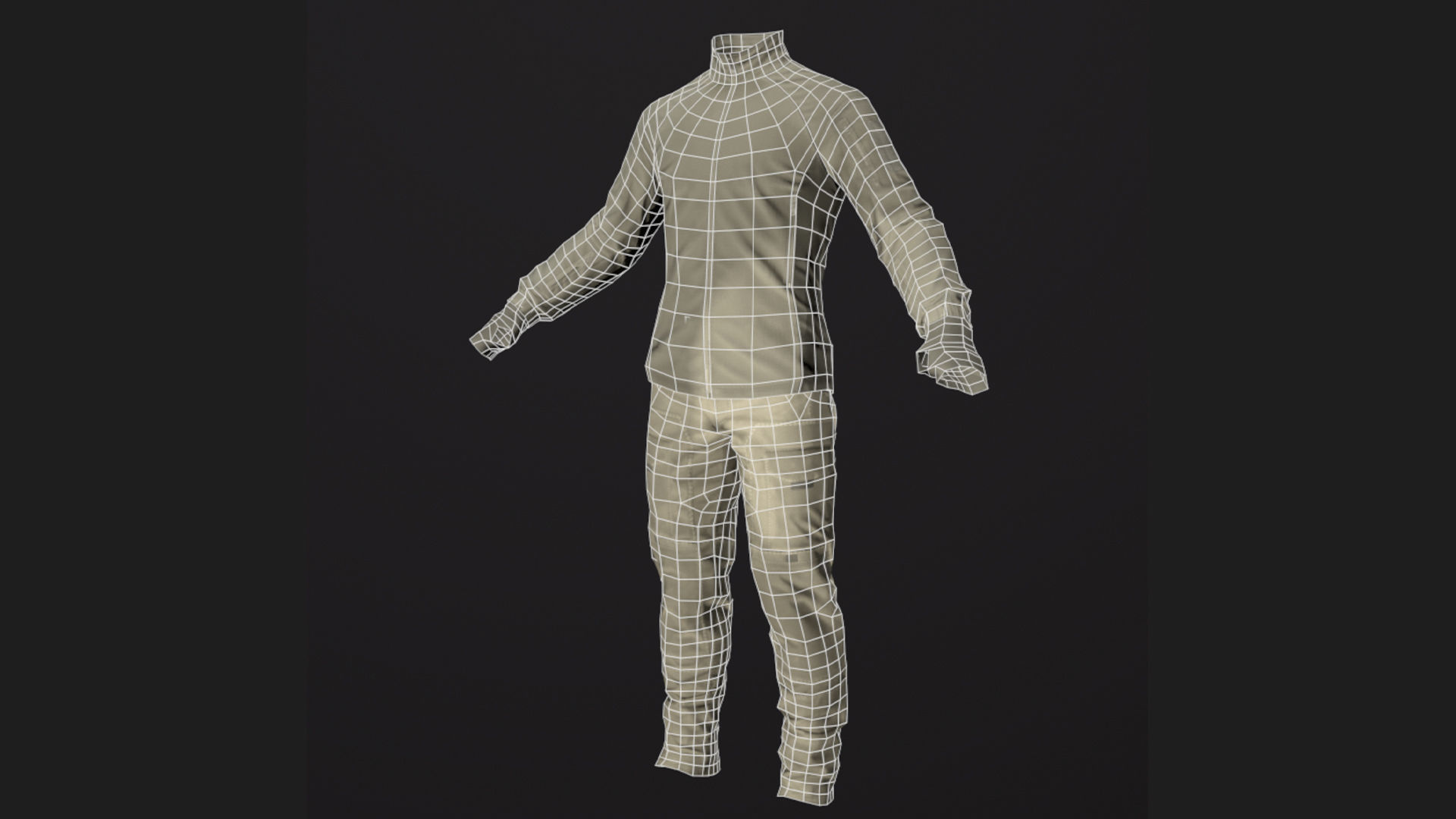 Male Tactical Outfit Low-poly 3D model Low-poly 3D model_7