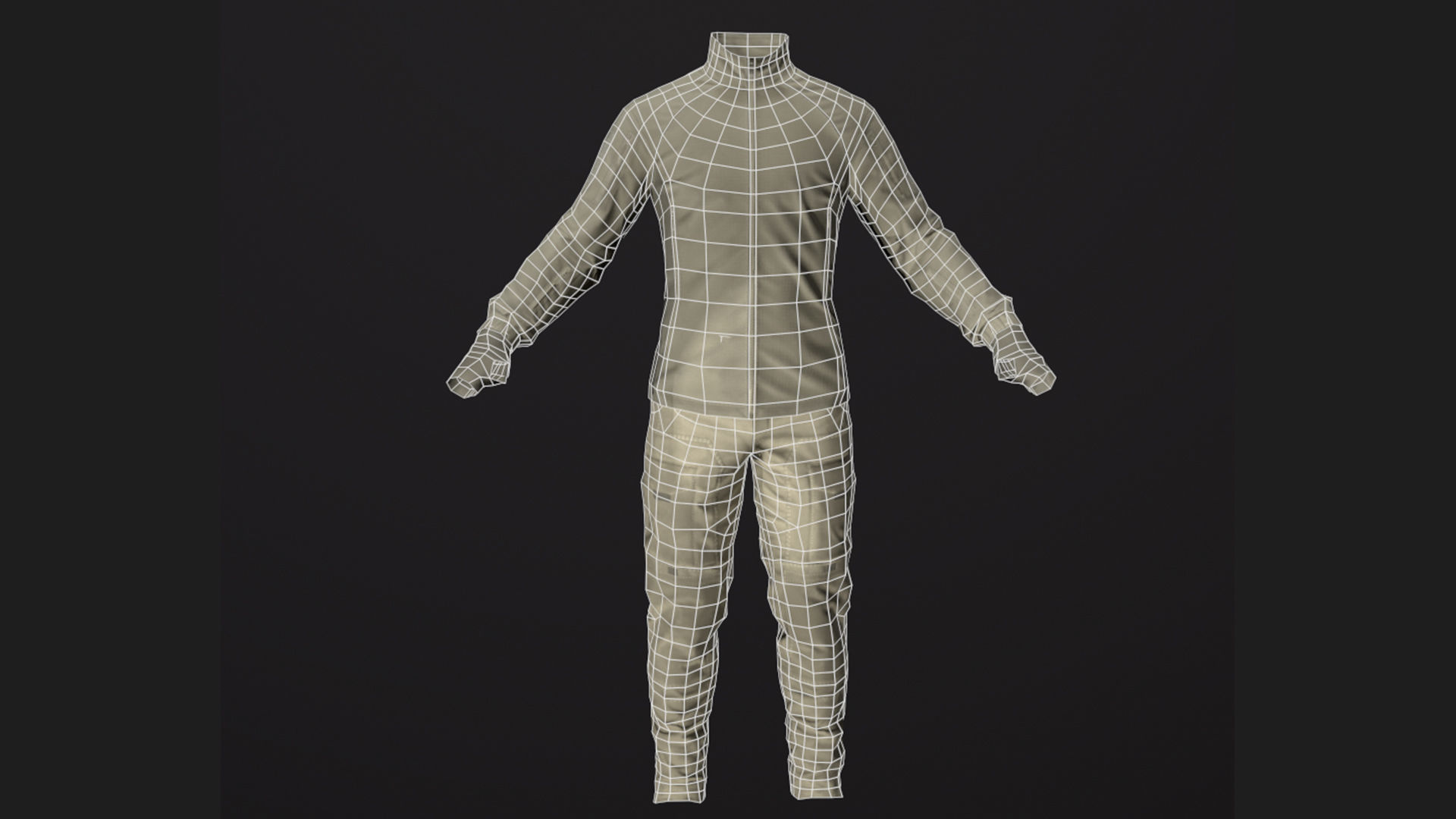 Male Tactical Outfit Low-poly 3D model Low-poly 3D model_6