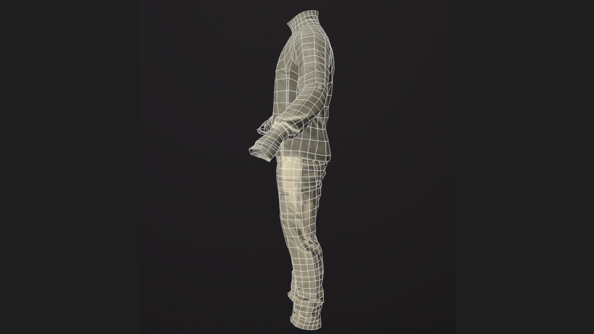 Male Tactical Outfit Low-poly 3D model Low-poly 3D model_8