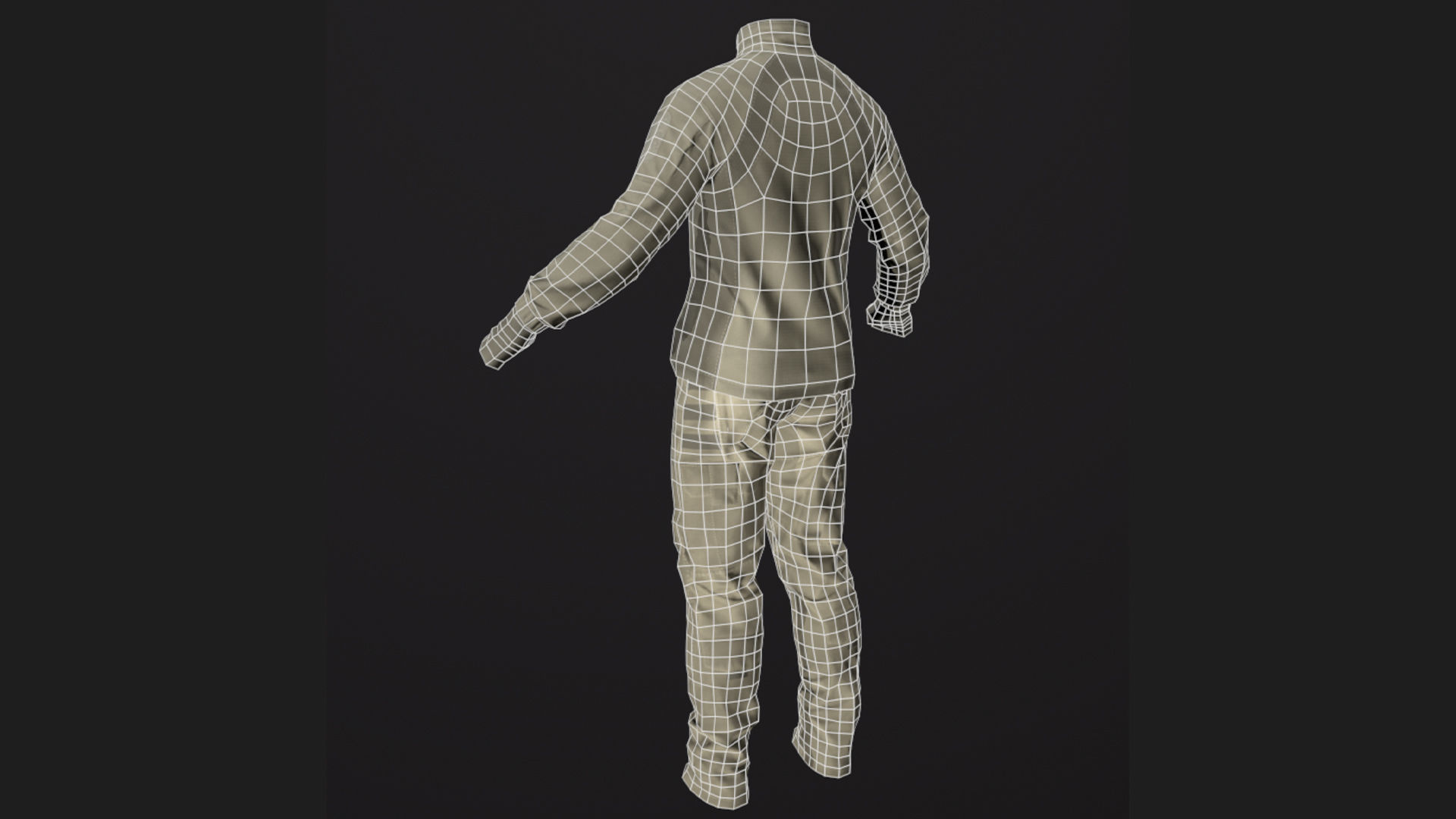 Male Tactical Outfit Low-poly 3D model Low-poly 3D model_9