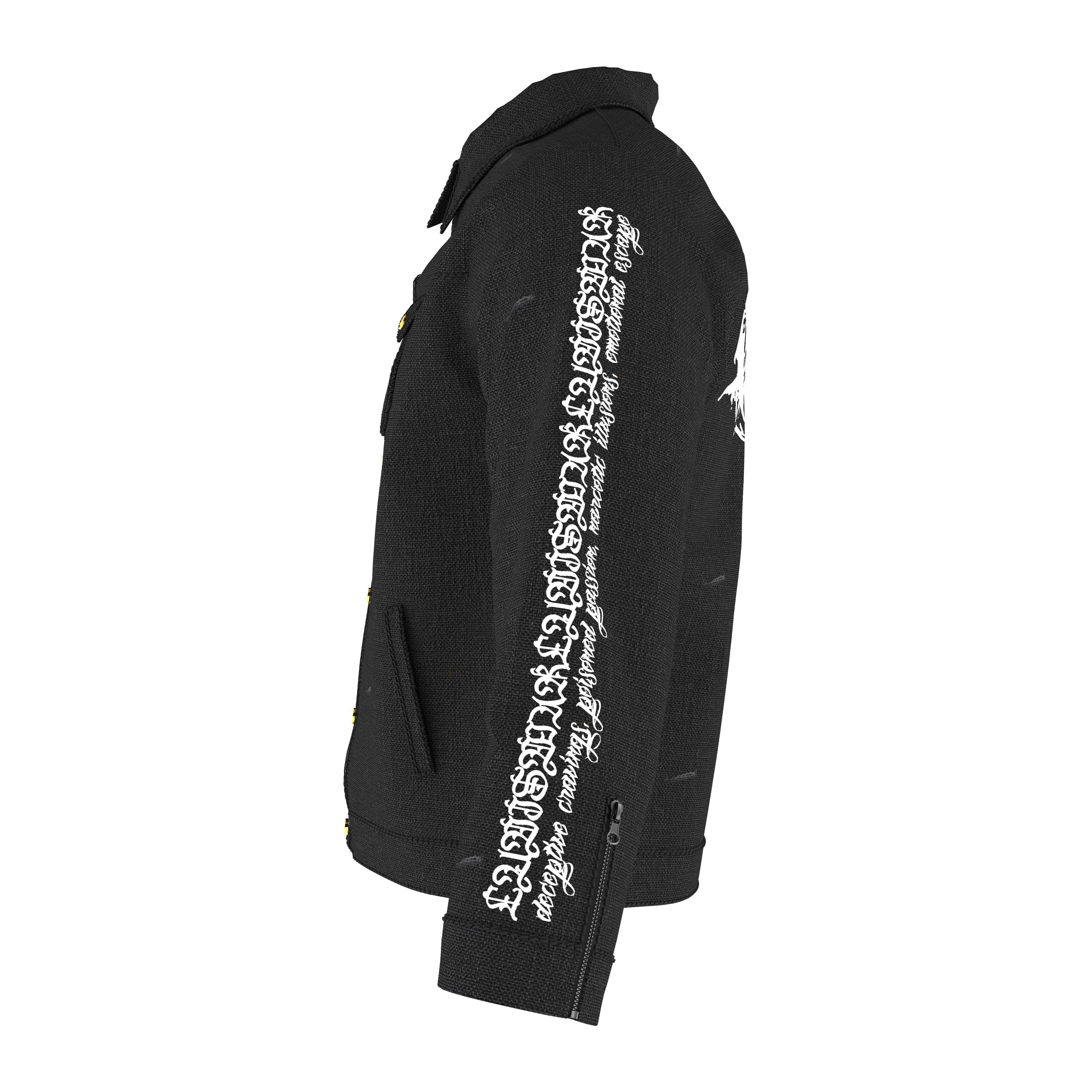 Denim Jacket using Marvelous Designer and Clo 3d 3D model_1