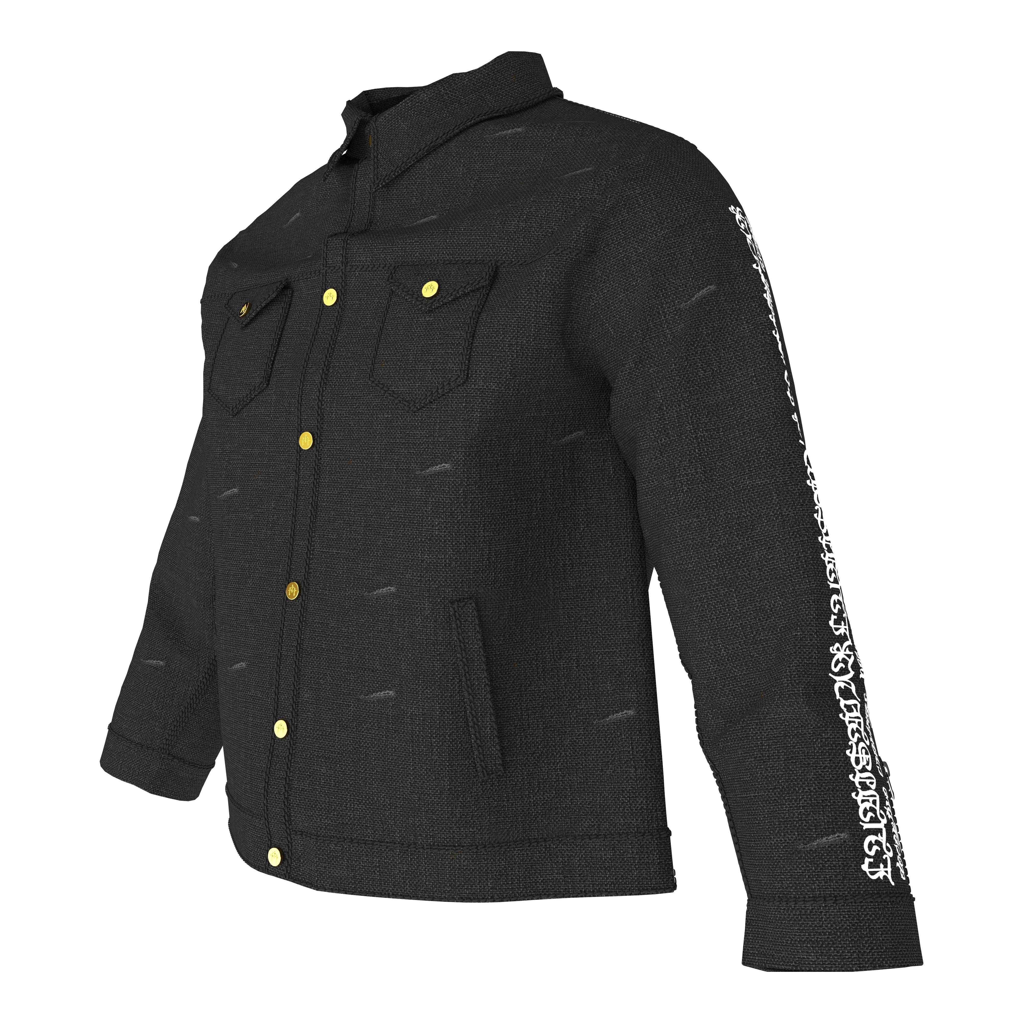 Denim Jacket using Marvelous Designer and Clo 3d 3D model_4