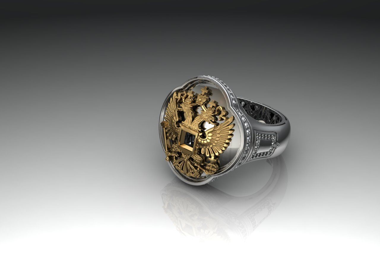 Ring Men Eagle 1 Ring man 3D print model_10