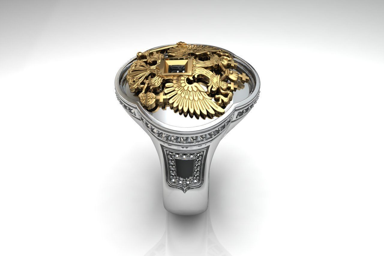 Ring Men Eagle 1 Ring man 3D print model_2