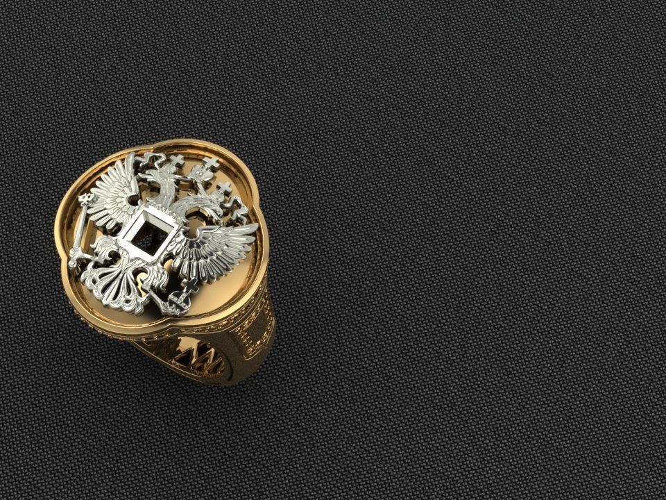 Ring Men Eagle 1 Ring man 3D print model_13