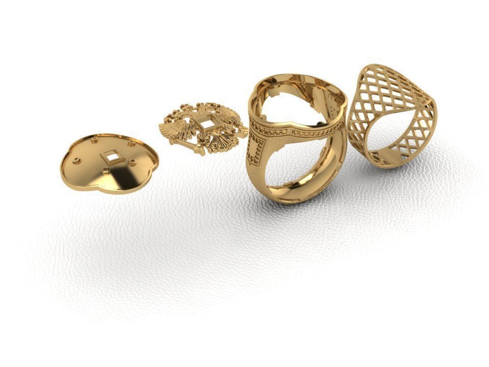 Ring Men Eagle 1 Ring man 3D print model_14