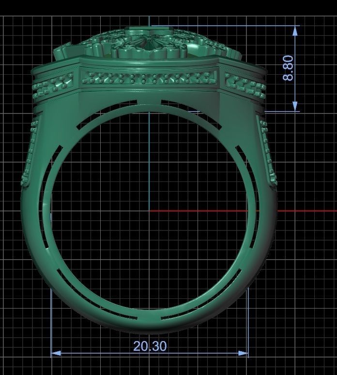 Ring Men Eagle 1 Ring man 3D print model_8