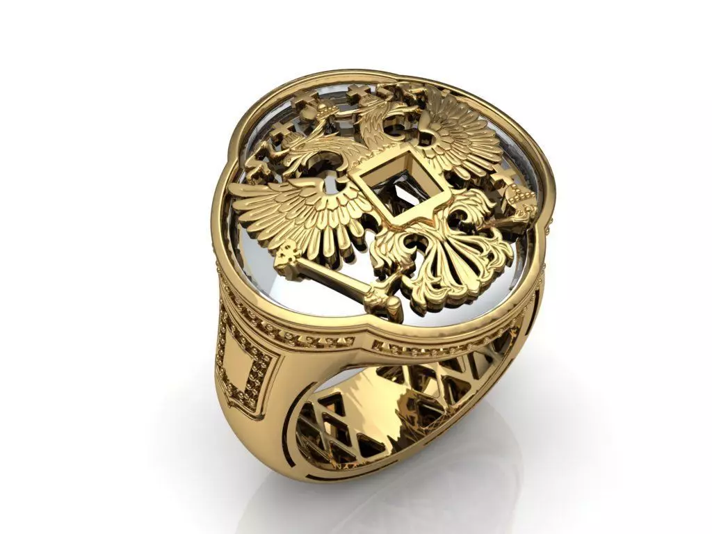 Ring Men Eagle 1 Ring man 3D print model_0