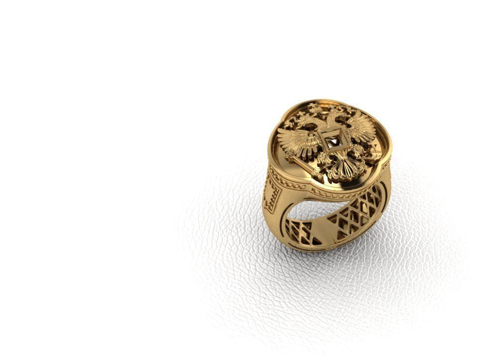 Ring Men Eagle 1 Ring man 3D print model_5