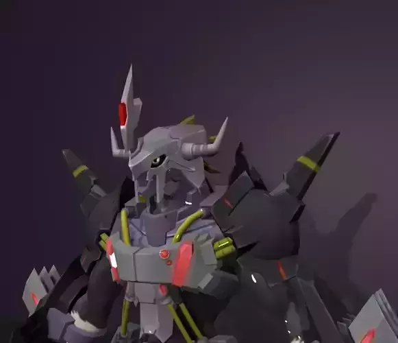 black wargreymon 3D model