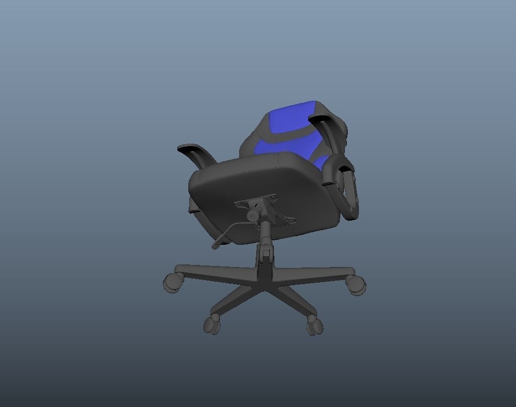 Computer Chair Free low-poly 3D model_2