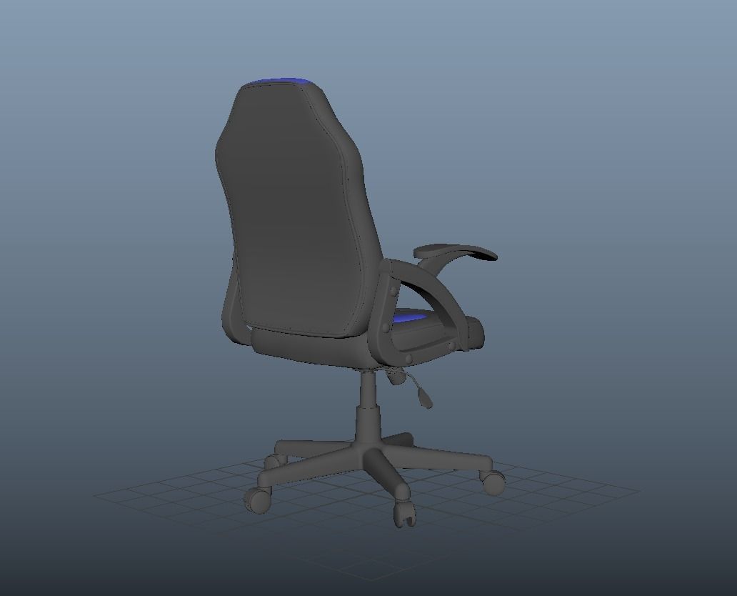 Computer Chair Free low-poly 3D model_1