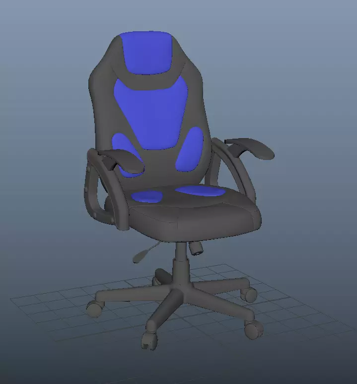 Computer Chair Free low-poly 3D model_0