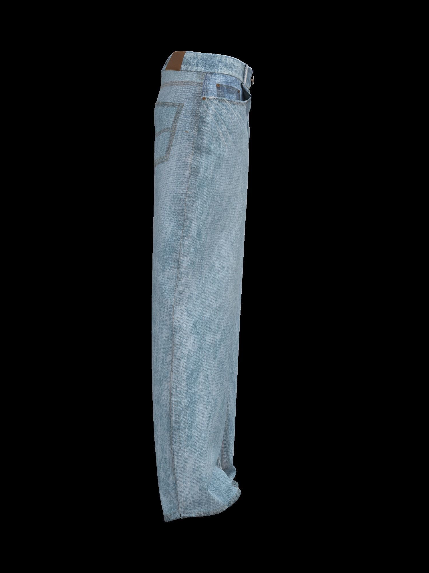 Female denim jean 3D model_11
