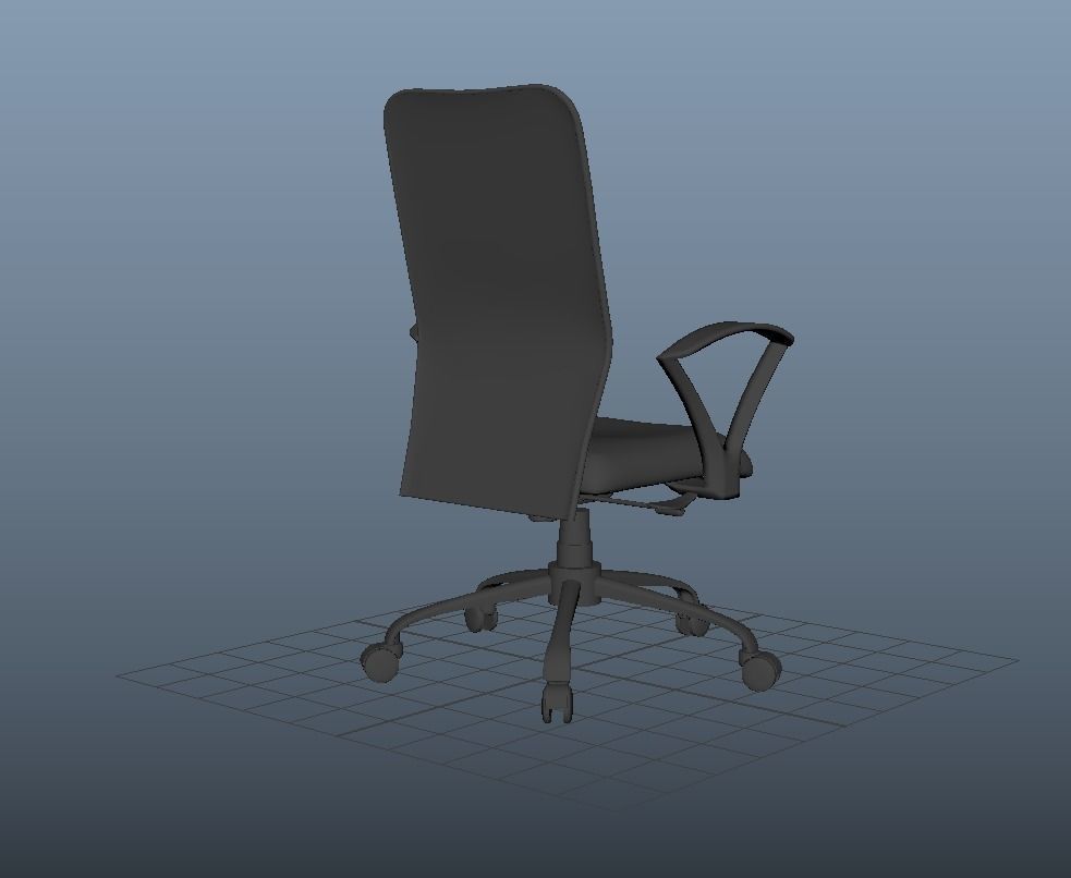 Office Chair Free 3D model_1