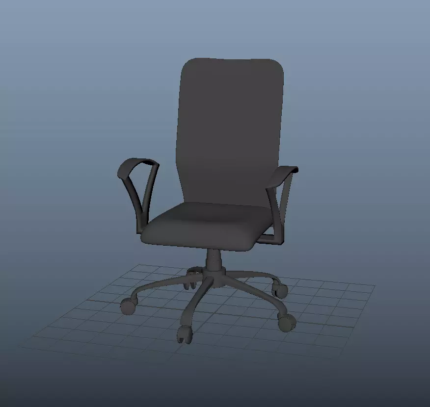 Office Chair Free 3D model_0