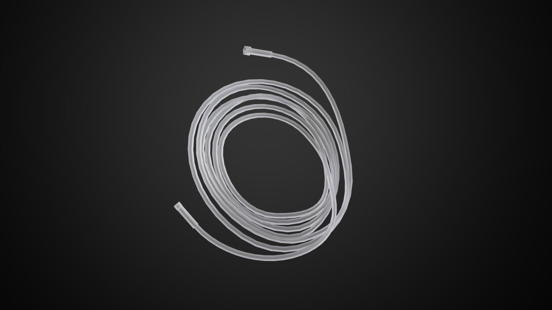 Oxygen Hose Nasal Low-poly 3D model_4