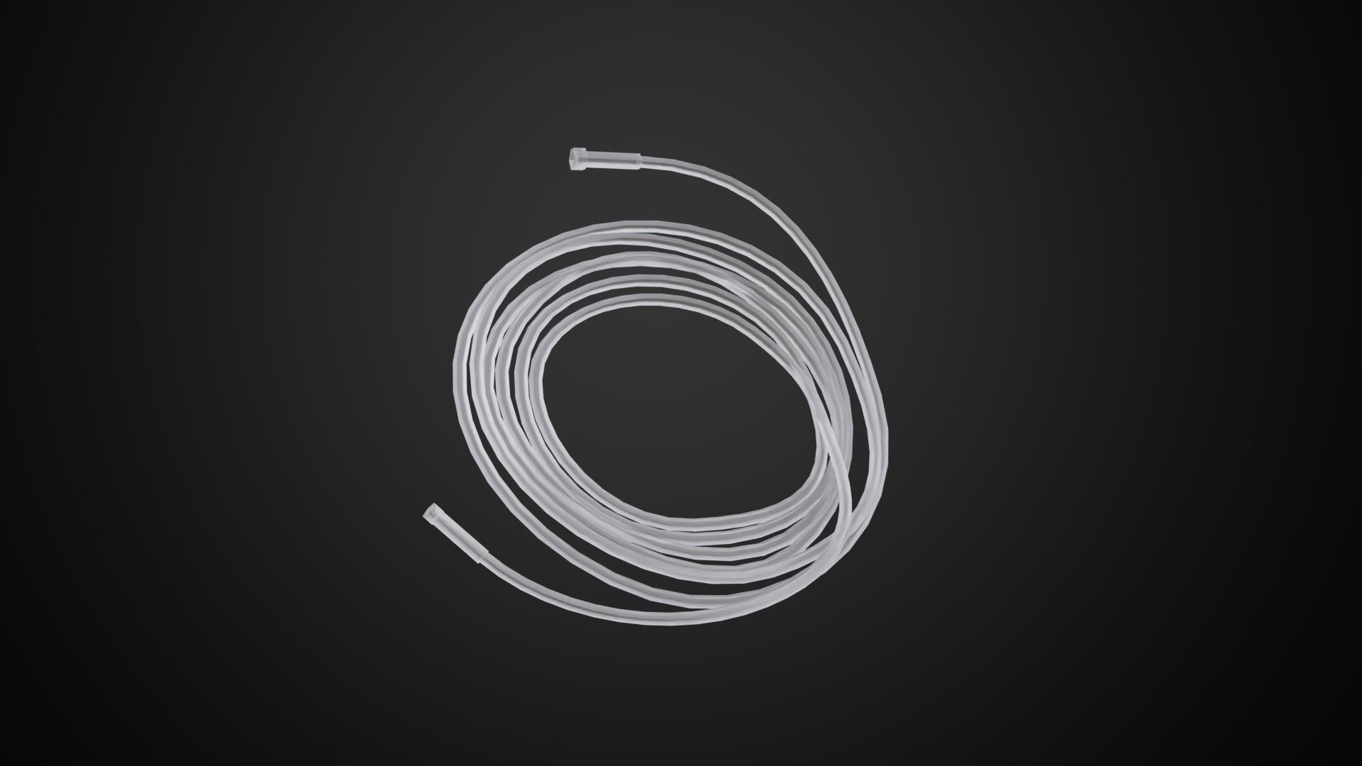Oxygen Hose Nasal Low-poly 3D model_2