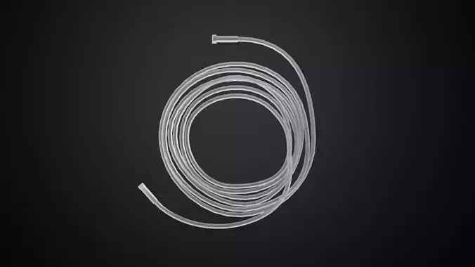Oxygen Hose Nasal Low-poly 3D model
